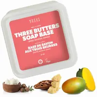 Three butters soap base tub with shea, cocoa and mango