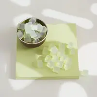 Clear glycerin soap base cut into cubes