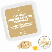 Oatmeal and shea butter soap base tub with oats and shea butter