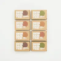 Eight Skin Said Yes soap cartons, two of each scent